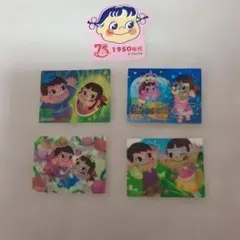 不二家 ペコちゃん ポコちゃん ステッカー 5枚セットのサムネイル