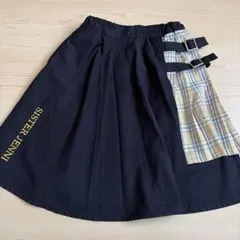 SISTER JENNI 黒 スカート チェック柄のサムネイル