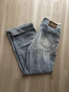 Chuu デニムパンツ ワイド ライトブルーのサムネイル