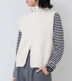 タートルネック クロップド丈