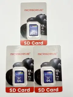 MICRODRIVE SDカード 64GB ×3枚セット　SD-19