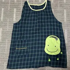 そらまめくん/チェック柄/エプロン /保育/先生