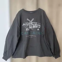 SamansaMos2 ダークグレー 長袖Tシャツ