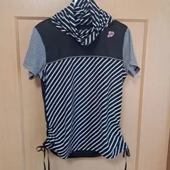 New Balance テニスウェア Tシャツ ストライプ柄 Lのサムネイル