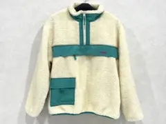 XGIRL フリースジャケット クリーム/グリーン