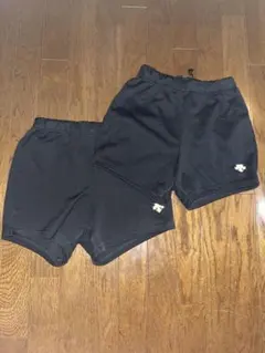 DESCENTE バレーボール パンツ ブラック 2枚セット