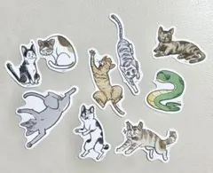 ハイキュー 孤爪 夜久 音駒 大将 ファンパーク ミニダイカットステッカー 動物