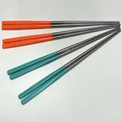 韓国購入　ステンレス箸　4セット