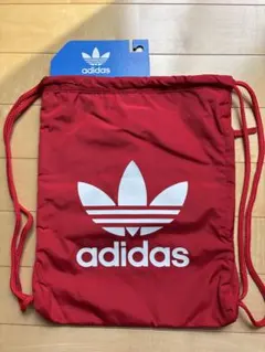 【新品】adidas アディダス　厚手ナップサック　赤　Redのサムネイル