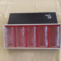 タンブラー10個セット　カメイガラス(菊模様) 5個➕葉の模様5個　昭和レトロ