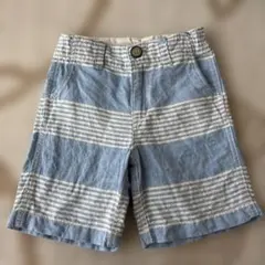 babyGap 半ズボン 4歳用 青と白のストライプ