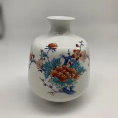 三洋陶器 龍峰窯 花風流 染付更紗 反型花瓶 花器 - メルカリ