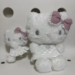 ハローキティ 天使と小悪魔　ぬいぐるみ　マスコットキーホルダー　セット