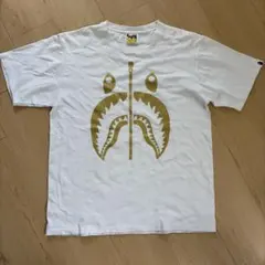 A BATHING APE シャーク Tシャツ ホワイト L
