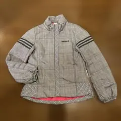 adidas neo チェック柄 ダウンジャケット