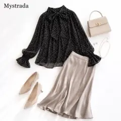 @【36】Mystrada マイストラーダ ドットブラウス 2way ボウタイのサムネイル