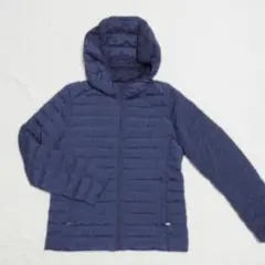 Lサイズ　ネイビー　ユニクロ　フード　ウルトラライトダウンジャケット　パーカ