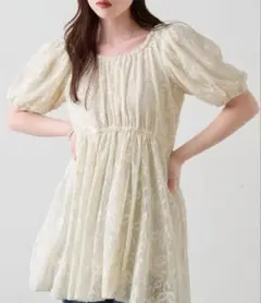 SLOBE IENA チュールレースペザントブラウス F 美品✨ - メルカリ