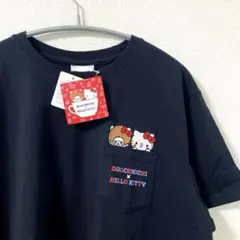 モンチッチ　Sanrio サンリオ ハローキティ Tシャツ　胸ポケット　刺繍のサムネイル