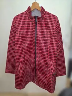T.A.P リバーシブル 2WAY ミドル丈コート 格子柄×グレー M　DM71のサムネイル