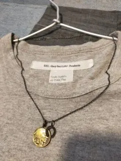 atease 真鍮コイン　シルバー925　ホースシュー　ネックレス