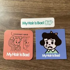 【訳あり】マイヘアイズバッドステッカー3枚セット