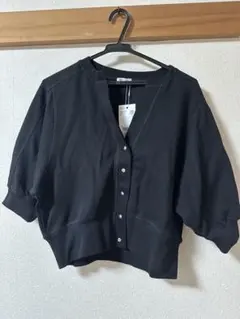 新品タグ付き　ローリーズファーム　スウェット風　黒　上着　春夏