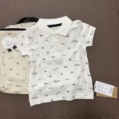 INSECT COLLECTION ホワイトポロシャツ S