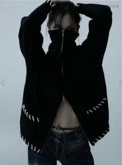 melt the lady stitch zip knit jacket ニットのサムネイル