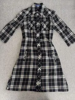 BURBERRY BLUE LABEL チェック柄シャツワンピース 38