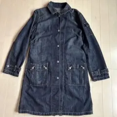 ダークデニム ロングジャケット