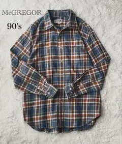 90's McGREGOR チェックシャツ ビッグサイズ ヴィンテージ 古着