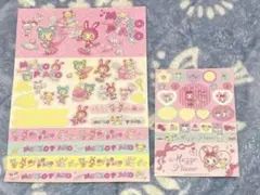 【平成レトロ】メゾピアノ mezzo piano シール ステッカー 2枚セット
