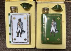 未開栓 カミュ ナポレオン ブック ミニボトル 4本セット 陶器 替え栓付