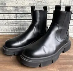 ZARA サイドゴアブーツ ブラックレザー サイズ41 約26cm