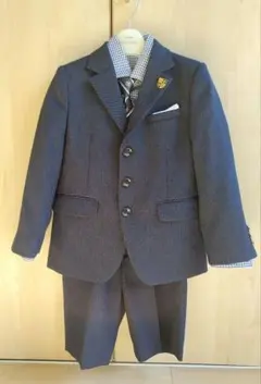 【大幅再値下げ】【スーツ6点セット】120cm ネイビーストライプ