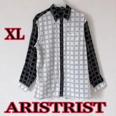 ARISTRIST アリストトリスト 長袖シャツ ドット柄 XL