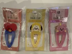 BT21 ヘアクリップ 3種セット TATA CHIMMY COOKY