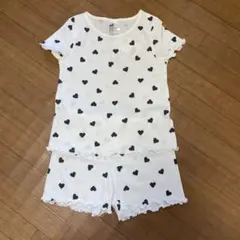 【新品】H&M ハートドット柄 ルームウェア ナイトウェア パジャマ 110のサムネイル