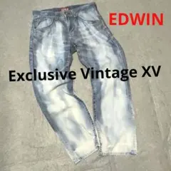 EDWIN XV デニム　ダメージ　ヴィンテージ加工　セミワイド