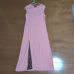 値下げしますRady JENNI ノースリーブリブ編みワンピース ピンク