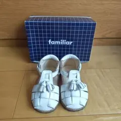 familiar サンダル 14.0cm ホワイト タッセルのサムネイル