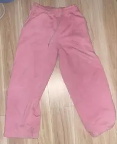 ユニクロCスウェットパンツ　ピンク染