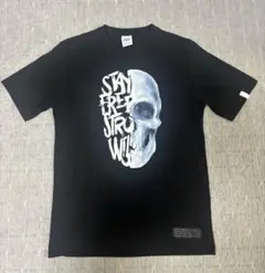ZARA スカルプリント ブラック Tシャツ