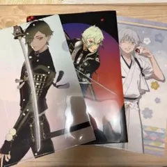 刀剣乱舞クリアファイル3枚セット鶯丸膝丸鶴丸国永バラ売り可