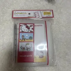 新品未開封】デニム　シールバインダー/シール帳/手帳　ハローキティ すぐ 発送