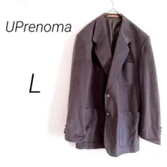 UPrenoma テーラードジャケット L ダークグレー　　秋冬素材　オフィス