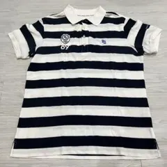 PEARLY GATES パーリーゲイツ ポロシャツ ネイビー ボーダー