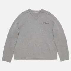 【美品】 Acne Studios Vネックウールセーター Mサイズ グレーのサムネイル