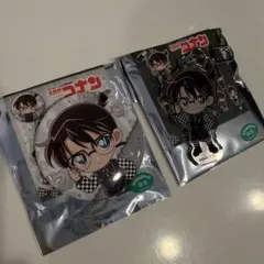 江戸川コナン 缶バッジ アクリルキーホルダー　ゴスチェックメイト